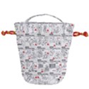 White Printer Paper With Text Overlay Humor Dark Humor Infographics Drawstring Bucket Bag View2