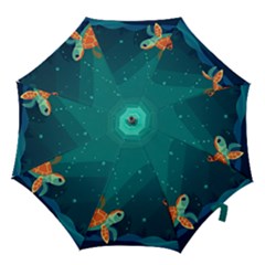 Ai Generated Ocean Sea Fish Aquatic Water Nature 5 Hook Handle Umbrellas (small) by Pakemis