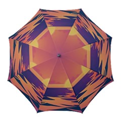 Sunset Ocean Beach Water Tropical Island Vacation Golf Umbrellas by Pakemis