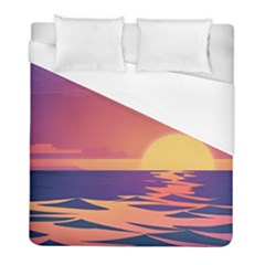 Sunset Ocean Beach Water Tropical Island Vacation Duvet Cover (full/ Double Size) by Pakemis