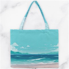 Ai Generated Ocean Waves Sea Water Anime Mini Tote Bag by Pakemis