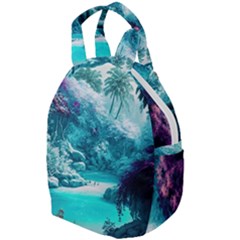 Landscape Nature Digital Art Palm Trees Paradise Travel Backpacks by Pakemis