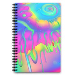 Liquid Art Pattern - Fluid Art - Marble Art - Liquid Background 5 5  X 8 5  Notebook by GardenOfOphir