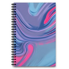Liquid Art Pattern - Fluid Art 5 5  X 8 5  Notebook by GardenOfOphir