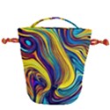 Rolling In The Deep Drawstring Bucket Bag View1