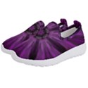 Pattern Purple Symmetry Dark Kids  Slip On Sneakers View2