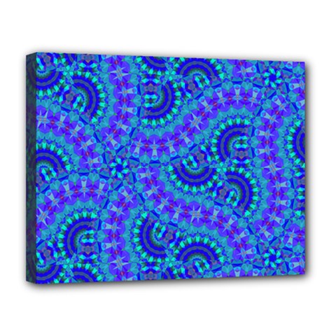 Background Pattern Geometric Canvas 14  X 11  (stretched) by Jancukart