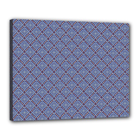 Blue Diamonds Canvas 20  X 16  (stretched) by Sparkle