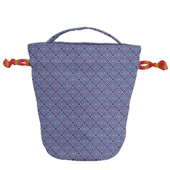 Blue Diamonds Drawstring Bucket Bag by Sparkle