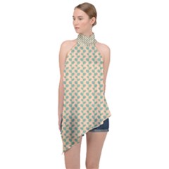 Pattern 53 Halter Asymmetric Satin Top by GardenOfOphir
