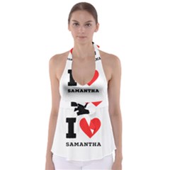 I Love Samantha Babydoll Tankini Top by ilovewhateva