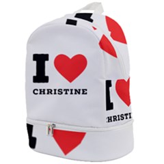 I Love Christine Zip Bottom Backpack by ilovewhateva