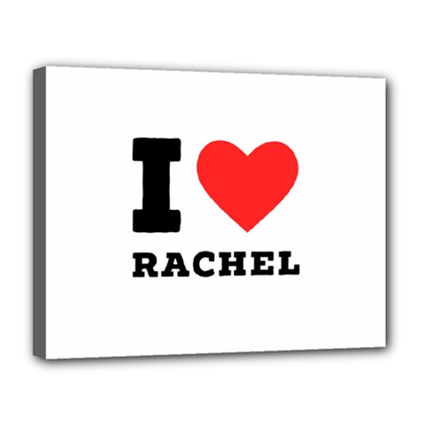 I Love Rachel Canvas 14  X 11  (stretched) by ilovewhateva