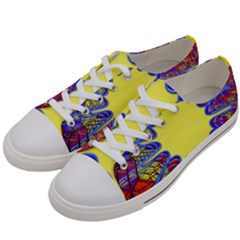 Explosion Big Bang Colour Structure Men s Low Top Canvas Sneakers by Semog4