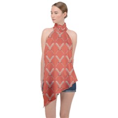 Pattern 190 Halter Asymmetric Satin Top by GardenOfOphir