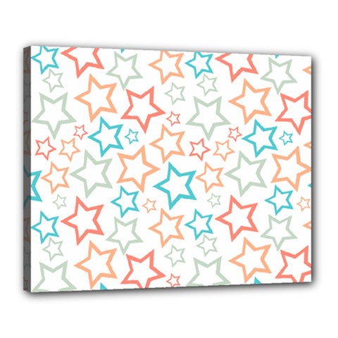 Background Pattern Texture Design Canvas 20  X 16  (stretched) by Semog4