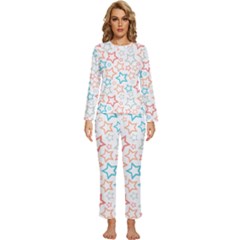 Background Pattern Texture Design Womens  Long Sleeve Lightweight Pajamas Set by Semog4