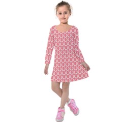 Pattern 225 Kids  Long Sleeve Velvet Dress by GardenOfOphir
