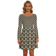 Pattern 228 Long Sleeve Wide Neck Velvet Dress by GardenOfOphir
