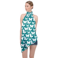 Pattern 329 Halter Asymmetric Satin Top by GardenOfOphir