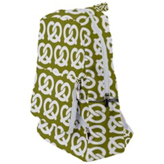 Olive Pretzel Illustrations Pattern Travelers  Backpack by GardenOfOphir