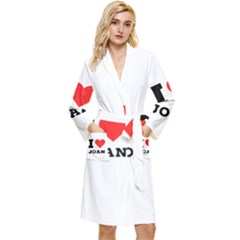 I Love Joan  Long Sleeve Velvet Robe by ilovewhateva