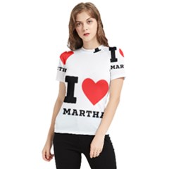 I Love Martha Women s Short Sleeve Rash Guard by ilovewhateva