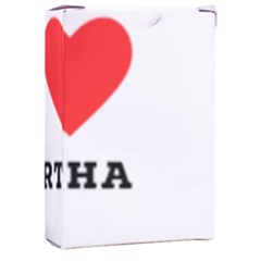 I Love Martha Playing Cards Single Design (rectangle) With Custom Box by ilovewhateva