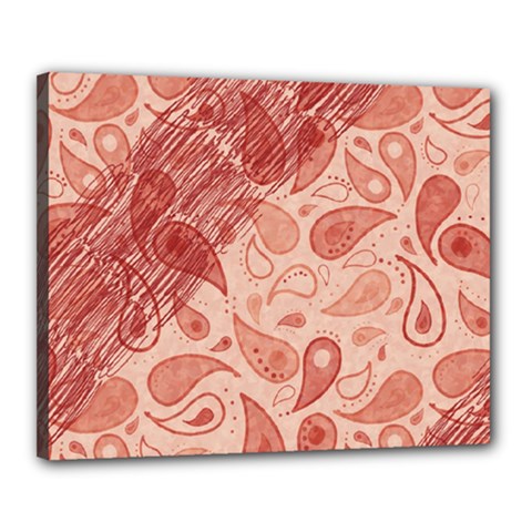 Tribal Background Pattern Texture Design Canvas 20  X 16  (stretched) by Semog4
