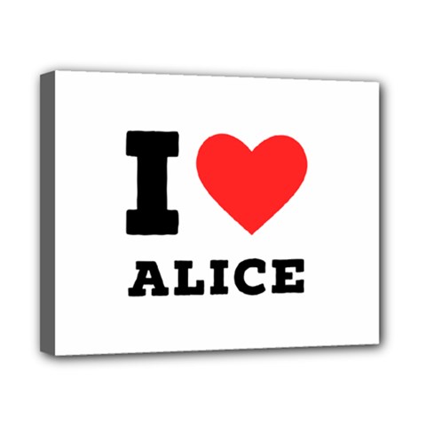 I Love Alice Canvas 10  X 8  (stretched) by ilovewhateva
