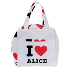 I Love Alice Boxy Hand Bag by ilovewhateva