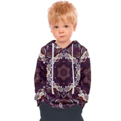 Rosette Kaleidoscope Mosaic Abstract Background Kids  Overhead Hoodie by Jancukart