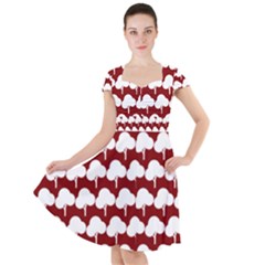 Tree Illustration Gifts Cap Sleeve Midi Dress by GardenOfOphir