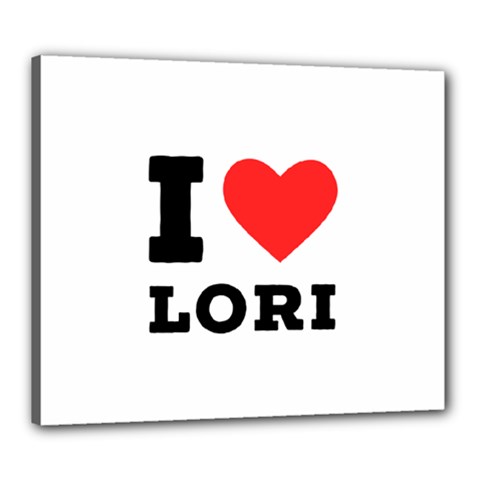 I Love Lori Canvas 24  X 20  (stretched) by ilovewhateva