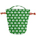 Modern Chic Vector Camera Illustration Pattern Drawstring Bucket Bag View2