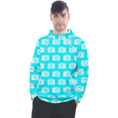 Modern Chic Vector Camera Illustration Pattern Men s Pullover Hoodie by GardenOfOphir