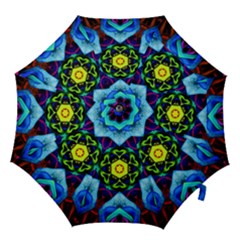 Abstract Kaleidoscope Digital Hook Handle Umbrellas (medium) by Jancukart