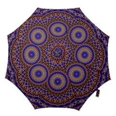 Mandala Kaleidoscope Background Hook Handle Umbrellas (medium) by Jancukart