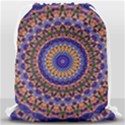 Mandala Kaleidoscope Background Drawstring Bag (Large) View2