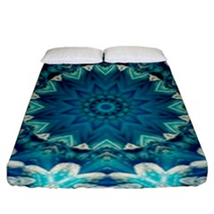Kaleidoscope Mandala Ornament Fitted Sheet (king Size) by Jancukart