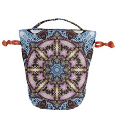 Abstract Kaleidoscope Digital Drawstring Bucket Bag by Jancukart