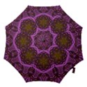 Rosette Mosaic Kaleidoscope Abstract Background Hook Handle Umbrellas (Small) View1