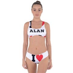 I Love Alan Criss Cross Bikini Set by ilovewhateva