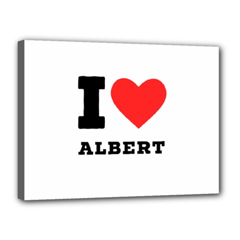 I Love Albert Canvas 16  X 12  (stretched) by ilovewhateva