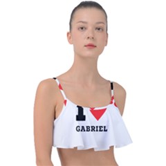 I Love Gabriel Frill Bikini Top by ilovewhateva