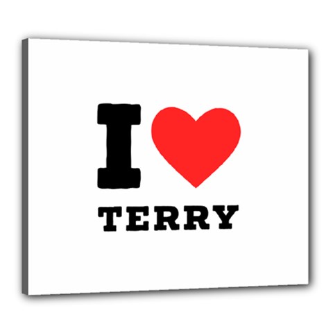 I Love Terry  Canvas 24  X 20  (stretched) by ilovewhateva