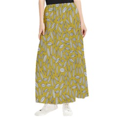 Leaves-014 Maxi Chiffon Skirt by nateshop