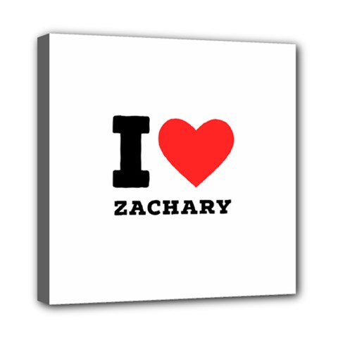 I Love Zachary Mini Canvas 8  X 8  (stretched) by ilovewhateva