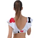 I love eric Plunge Frill Sleeve Bikini Top View2