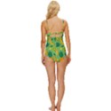 Fruit Tropical Pattern Design Art Knot Front One-Piece Swimsuit View4